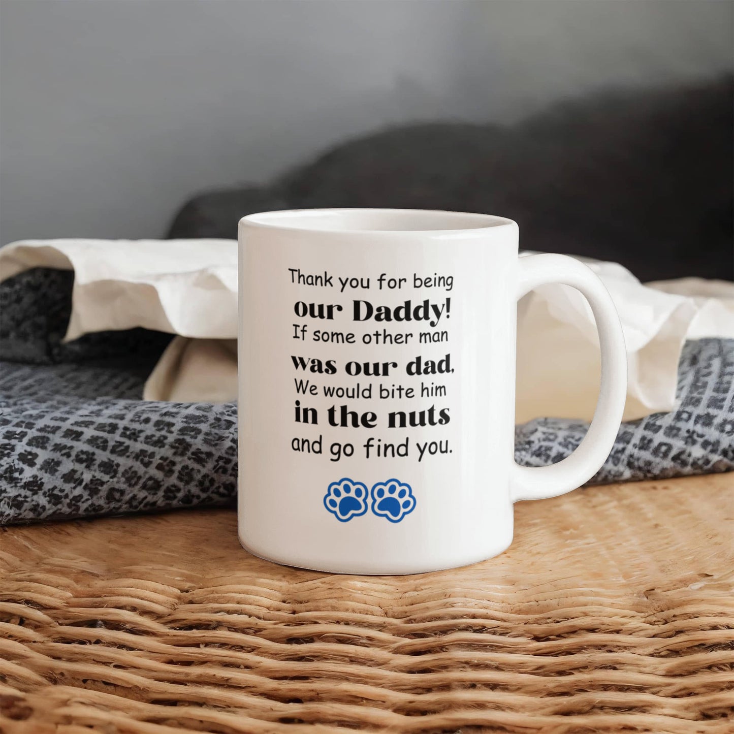 Paws & Gratitude | White Ceramic Mug