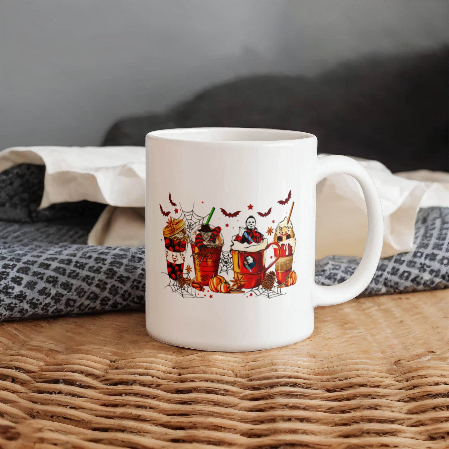 Spooky Sips | White Ceramic Mug