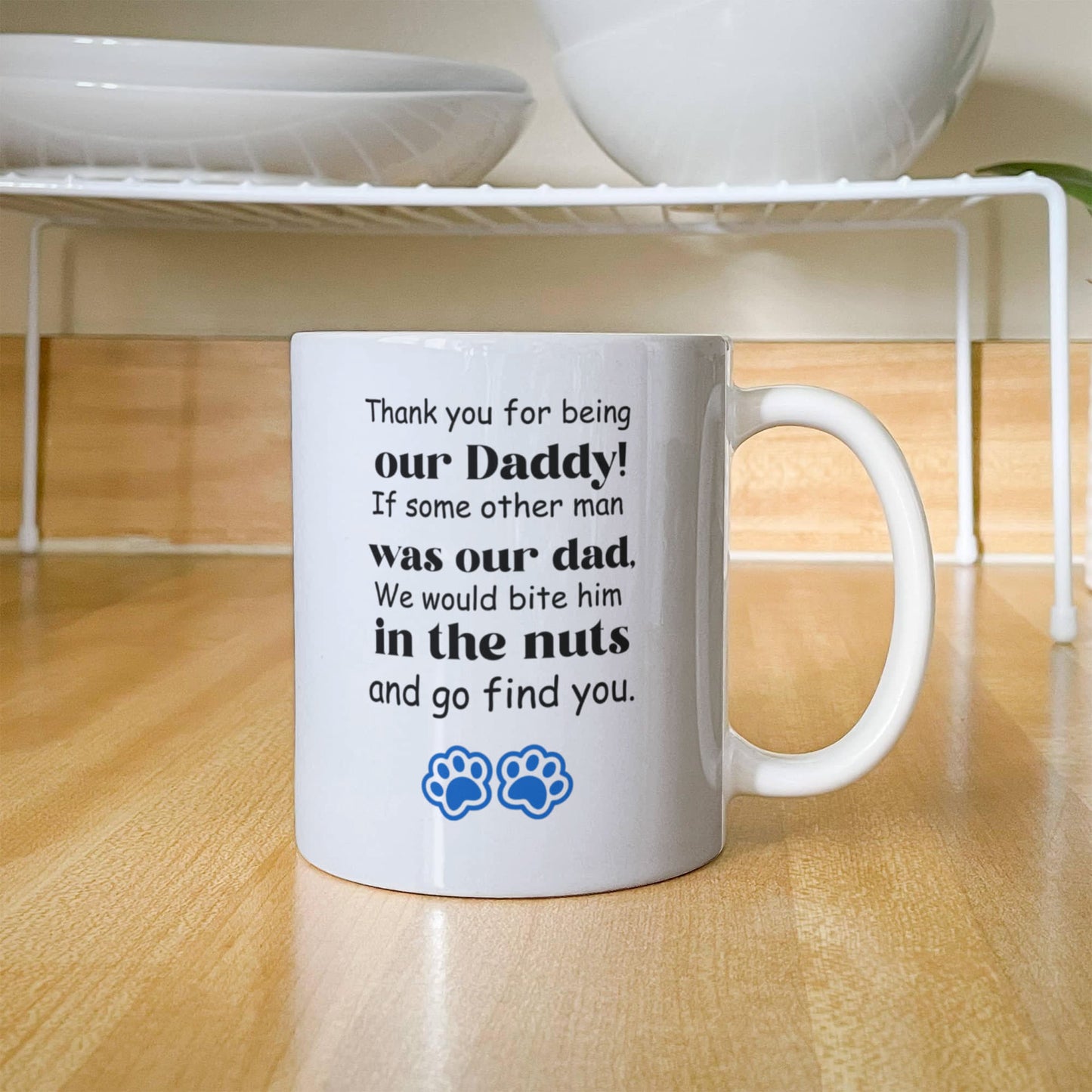 Paws & Gratitude | White Ceramic Mug