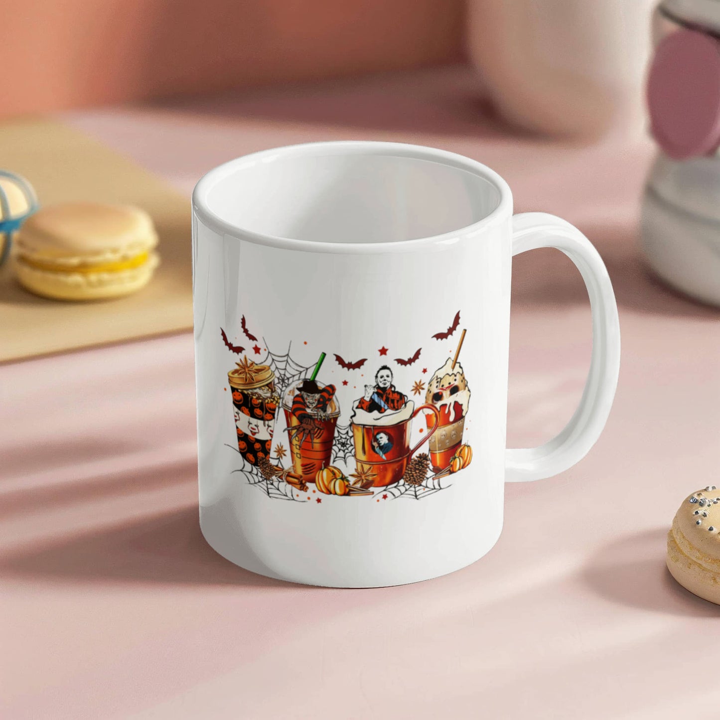 Spooky Sips | White Ceramic Mug