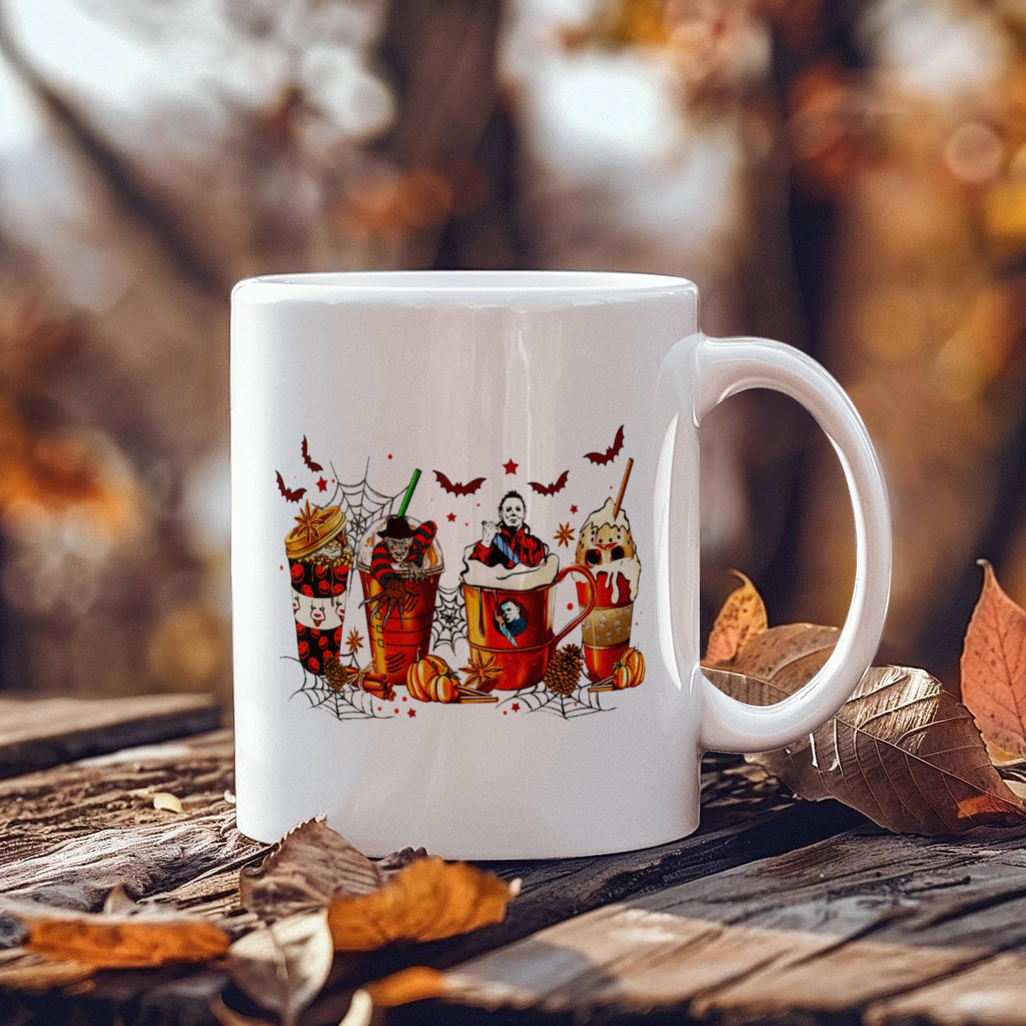 Spooky Sips | White Ceramic Mug